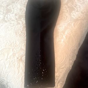 Chicos Juliette so slimming black pants with ankle bling